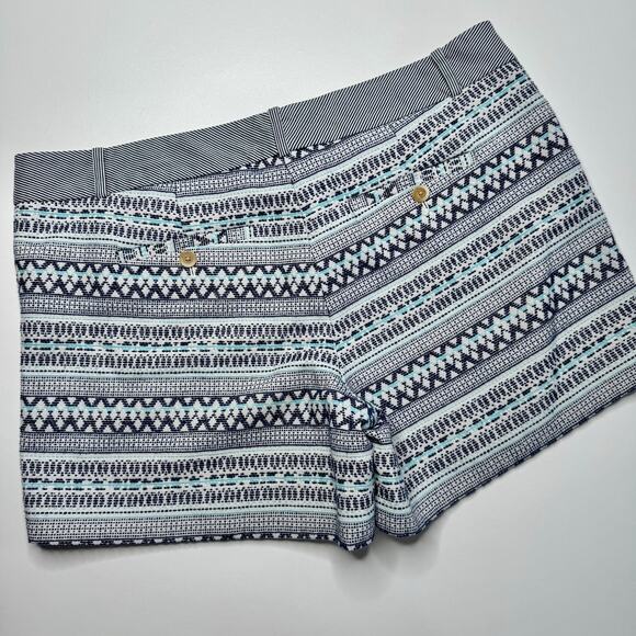 The Limited | Blue & White Embroidered Shorts - Picture 2 of 4